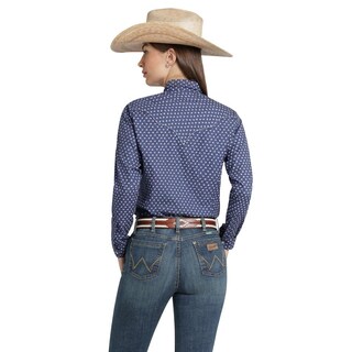 Foto 3 | Foto 3 | Blusa Vaquera Wrangler Mujer Slim Manga Larga 892 Azul Marino