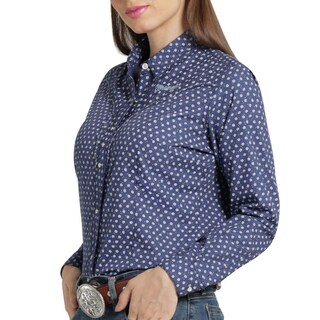 Foto 5 | Foto 5 | Blusa Vaquera Wrangler Mujer Slim Manga Larga 892 Azul Marino