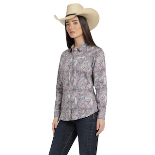 Foto 2 | Foto 2 | Blusa Vaquera Wrangler Mujer Slim Manga Larga 831 Azul