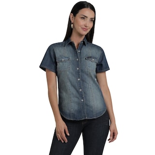 Foto 1 | Foto 1 | Blusa Lee Mujer Classic Slim Fit 747 Azul