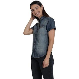 Foto 2 | Foto 2 | Blusa Lee Mujer Classic Slim Fit 747 Azul