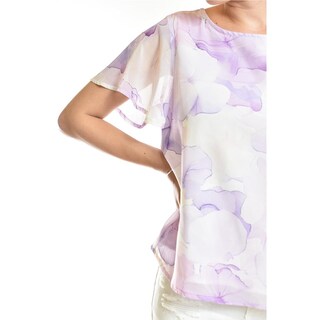 Foto 5 | Foto 5 | Blusa Estampada Con Moño Roman Fashion /juvenil, 5115 (lila) Lila