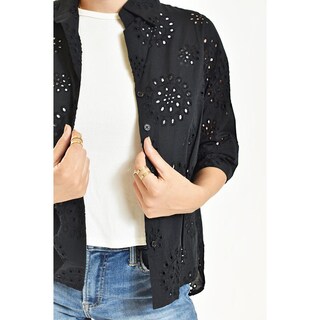 Foto 4 | Foto 4 | Blusa Bordada De Algodon Roman Fashion /juvenil, 3952 (negro) Negro