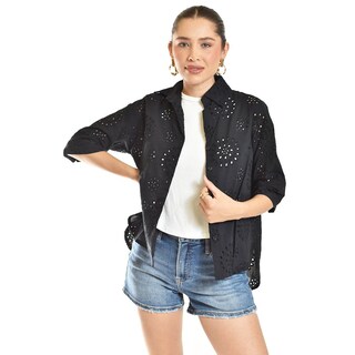 Foto 7 | Foto 7 | Blusa Bordada De Algodon Roman Fashion /juvenil, 3952 (negro) Negro