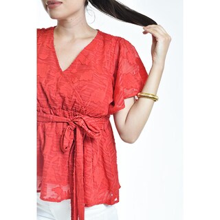 Foto 4 | Foto 4 | Blusa De Encaje Roman Fashion /juvenil, 5113 (rojo) Rojo