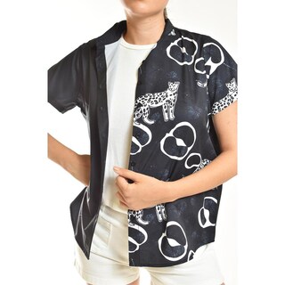 Foto 4 | Foto 4 | Blusa Estampado Unico Roman Fashion / Juvenil, 5108 (negro /jaguar) Negro
