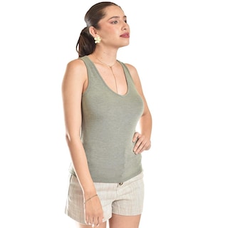 Foto 2 | Foto 2 | Blusa Estilo Tank Top Roman Fashion /juvenil, 19925 (verde Militar) Verde