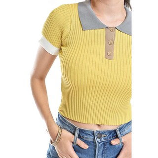 Foto 4 | Foto 4 | Blusa De Canale Tipo Polo Roman Fashion /juvenil, 7281 (mostaza) Amarillo