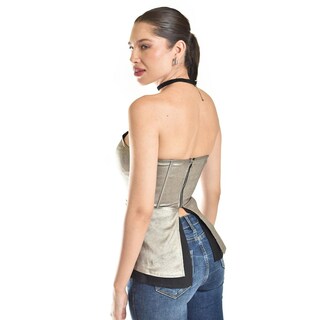 Foto 3 | Foto 3 | Corset Strapless Con Detalles Metalicos Roman Fashion/ Juvenil, 941 (plateado) Plateado