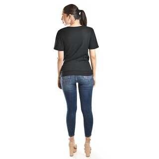 Foto 3 | Foto 3 | Blusa Cruzada Con Botones Roman Fashion /juvenil, 8074 (negro) Negro