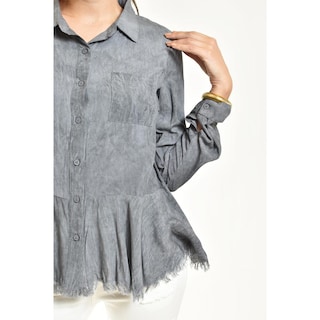 Foto 3 | Foto 3 | Camisa Con Acabado Desgastado Roman Fashion /juvenil, 20009 (gris) Gris