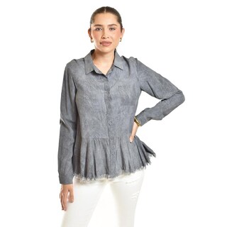 Foto 4 | Foto 4 | Camisa Con Acabado Desgastado Roman Fashion /juvenil, 20009 (gris) Gris