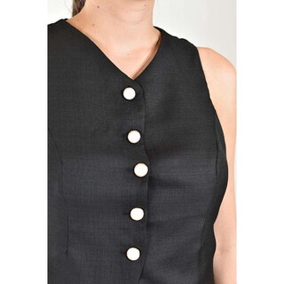 Foto 4 | Foto 4 | Blusa Tipo Chaleco Roman Fashion /juvenil, 6958 (negro) Negro