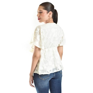 Foto 3 | Foto 3 | Blusa De Encaje Roman Fashion /juvenil, 5113 (blanco) Blanco
