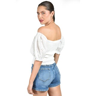 Foto 3 | Foto 3 | Blusa Smock Con Manga Bordada Roman Fashion/juvenil, 6314 (blanco) Blanco