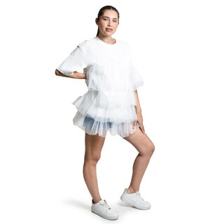 Foto 2 | Foto 2 | Blusa Larga De Tul Roman Fashion/juvenil, 11360 (blanco) Blanco