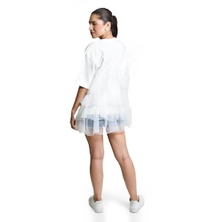 Foto 3 | Foto 3 | Blusa Larga De Tul Roman Fashion/juvenil, 11360 (blanco) Blanco