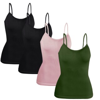 Foto 1 | Foto 1 | Set 4 Blusas Mujer Tirantes Casual Blusa Bl-1005-px4 Variedad De Colores Crop Top Dama