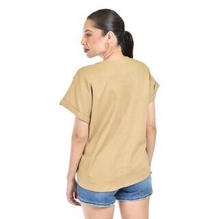 Foto 3 | Foto 3 | Blusa De Lino Con Botones Roman Fashion /juvenil, 0320 (cafe) Cafe