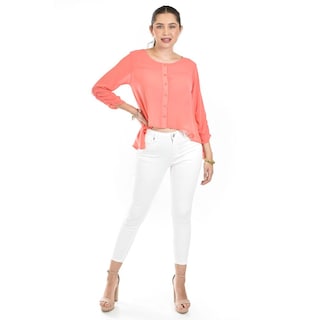 Foto 2 | Foto 2 | Blusa Con Abertura En Espalda Roman Fashion /juvenil, 8036 (coral) Coral