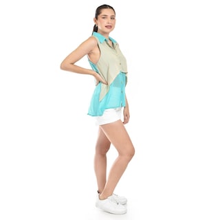 Foto 2 | Foto 2 | Blusa Bicolor Sin Mangas Roman Fashion /juvenil, 8038 (menta) Verde Claro