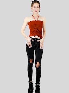 Foto 2 | Foto 2 | Tops Mujer Deportivo O Casual Blusa Top-1016 Shedron Croptop Tirantes