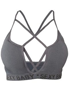 Foto 1 | Foto 1 | Tops Mujer Deportivo O Casual Blusa Top-1019 Gris Croptop Tirantes