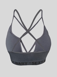Foto 2 | Foto 3 | Tops Mujer Deportivo O Casual Blusa Top-1019 Gris Croptop Tirantes