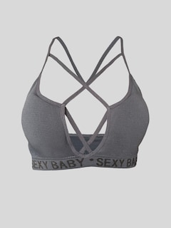 Foto 3 | Foto 4 | Tops Mujer Deportivo O Casual Blusa Top-1019 Gris Croptop Tirantes