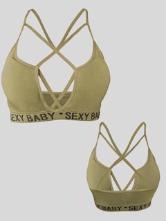 Foto 4 | Foto 5 | Tops Mujer Deportivo O Casual Blusa Top-1019 Verde Oscuro Croptop Tirantes