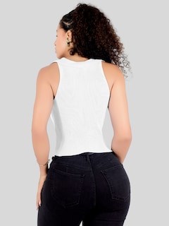 Foto 3 | Foto 3 | Blusa Casual Mujer Moderna Tejido Acanalado Bl-1032 Blanco Stretch