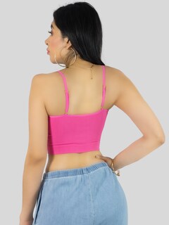Foto 3 | Foto 3 | Set De 3 Crop Top De Mujer Top-07-px3 Gris, Rojo Y Rosa  Deportivo O Casual