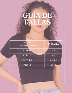 Foto 7 | Foto 7 | Playera Mujer Casual Crop Top Stretch Bl-1031 Violeta Cómoda Blusa Corta