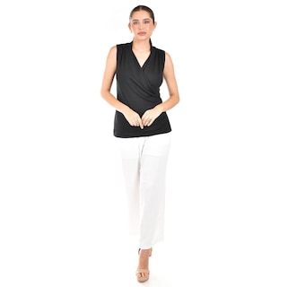 Foto 4 | Foto 4 | Blusa Escote Cruzado Roman Fashion /juvenil, 10284 (negro) Multicolor