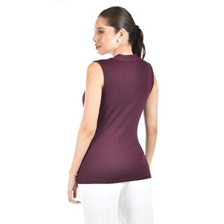 Foto 3 | Foto 3 | Blusa Escote Cruzado Roman Fashion /juvenil, 10284 (vino) Vino