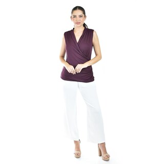 Foto 4 | Foto 4 | Blusa Escote Cruzado Roman Fashion /juvenil, 10284 (vino) Vino