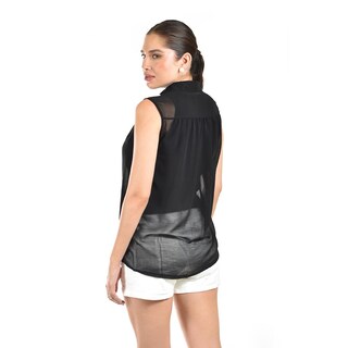 Foto 3 | Foto 3 | Blusa Con Detalle De Perlas Roman Fashion /juvenil, 8037 (negro) Negro