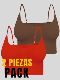 Foto 5 | Foto 5 | Set De 2 Top De Mujer Top-07-px2 Variedad De Colores Deportivo O Casual Stretch