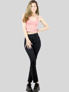 Foto 2 | Foto 2 | Set De 3 Crop Top De Mujer Top-1015-px3 Blanco negro Y Coral Deportivo O Casual
