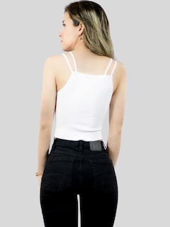 Foto 6 | Foto 6 | Set De 3 Crop Top De Mujer Top-1015-px3 Blanco negro Y Coral Deportivo O Casual