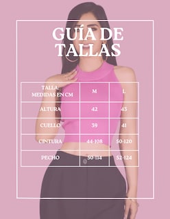 Foto 8 | Foto 8 | Blusa Crop Cuello Halter Canale Bl-1035 Azul Claro Diseño Elegante Y Comodidad