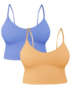 Foto 1 | Foto 1 | Set De 2 Tops Mujer Deportivo Con Relleno Top-1013-px2 Variedad De Colores Blusa Croptop
