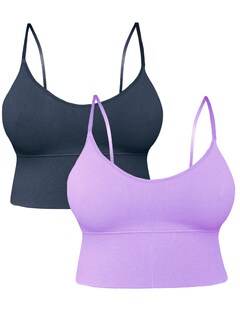 Foto 1 | Foto 1 | Set De 2 Tops Mujer Deportivo Con Relleno Top-1013-px2 Variedad De Colores Blusa Croptop