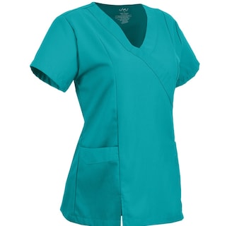 Foto 2 | Foto 2 | U4u Uniforms - Filipina Premium Para Mujer Cuello En V Cruzado Con Elastico En La Espalda - Diseño Cómodo Y Profesional Con Bols