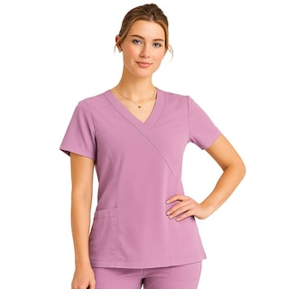 Foto 6 | Foto 6 | U4u Uniforms - Filipina Premium Para Mujer Cuello En V Cruzado Con Elastico En La Espalda - Diseño Cómodo Y Profesional Con Bols