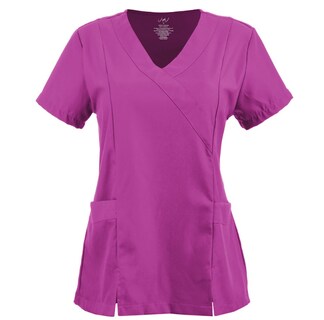 Foto 1 | Foto 1 | U4u Uniforms - Filipina Premium Para Mujer Cuello En V Cruzado Con Elastico En La Espalda - Diseño Cómodo Y Profesional Con Bols