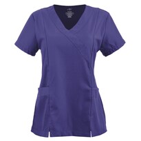 U4u Uniforms - Filipina Premium Para Mujer Cuello En V Cruzado Con Elastico En La Espalda - Diseño Cómodo Y Profesional Con Bols