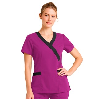Foto 5 | Foto 5 | U4u Uniforms - Filipina Premium Para Mujer Cuello En V Cruzado Con Elastico En La Espalda - Diseño Cómodo Y Profesional Con Bols