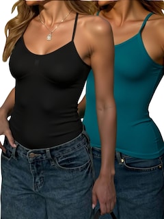 Foto 1 | Foto 1 | Set De Dos Blusas Mujer Tirantes Casual Blusa Bl-1005-px2 Variedad De Colores Crop Top Dama