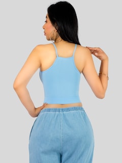 Foto 7 | Foto 7 | Set De 3 Crop Top De Mujer Top-09-px3 Azul Claro  Azul Claro Y Nude  Deportivo O Casual